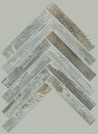 fusion herringbone mosaic 190ts - steel
