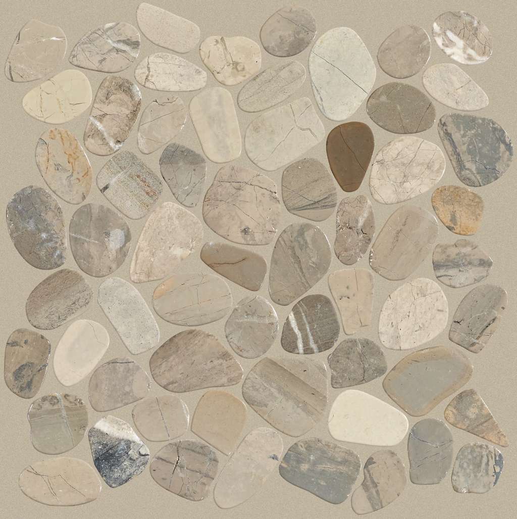 Brookstone Flat Mosaic Tile & Stone - Vitality Mica Swatch Image