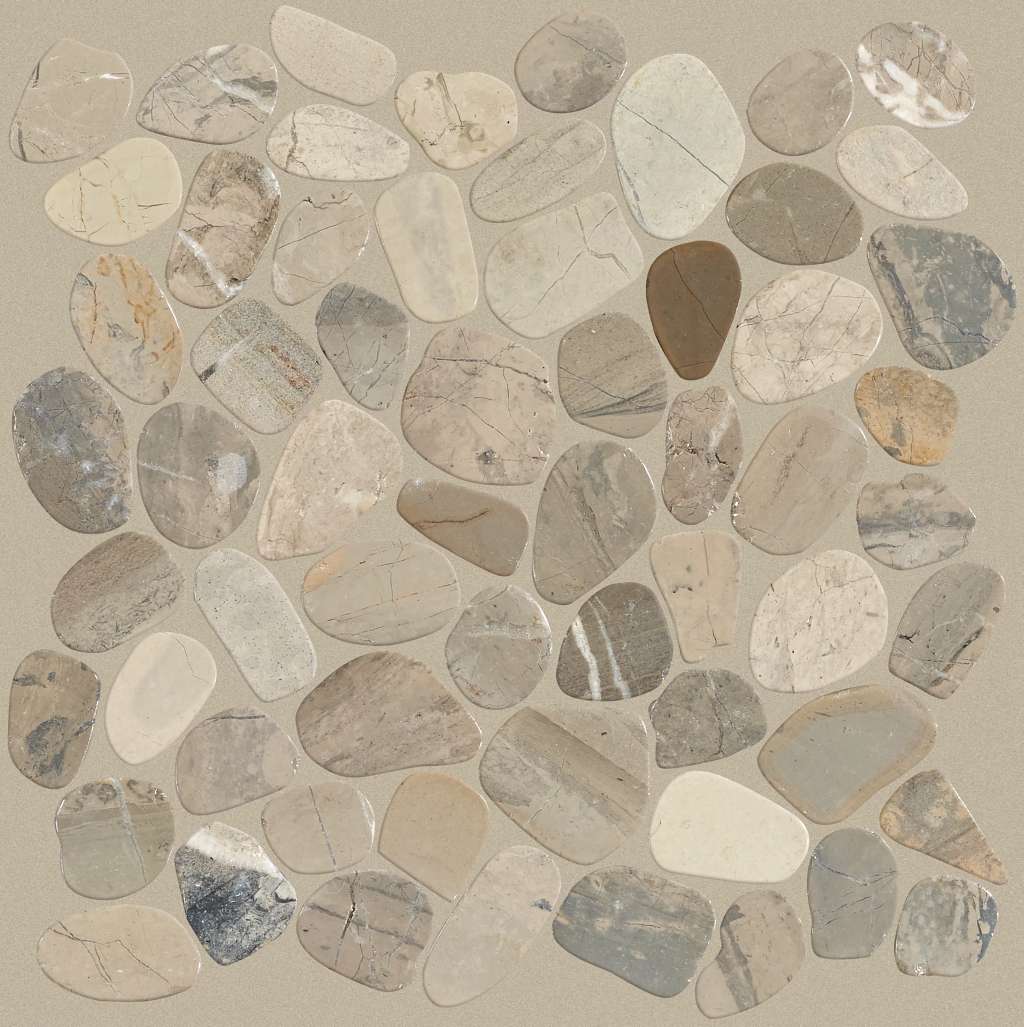 Brookstone Flat Mosaic Tile & Stone - Vitality Mica  Swatch Image 