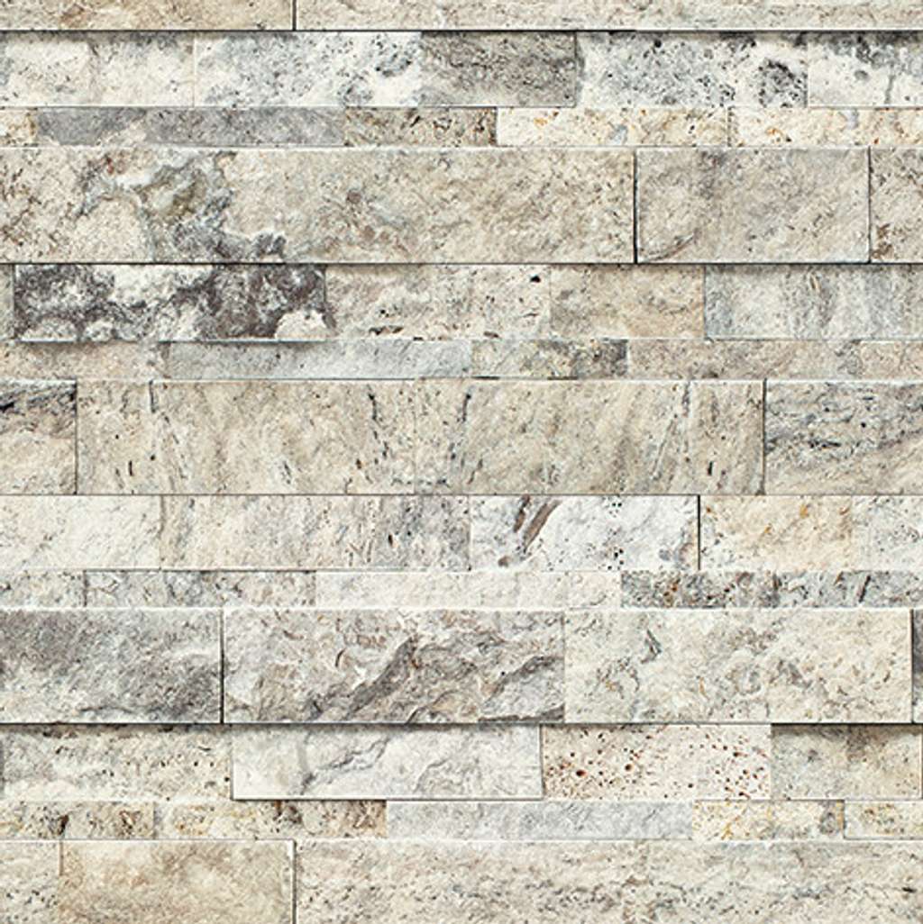 Firestone Split Face Tile & Stone - Silver Ash Swatch Image