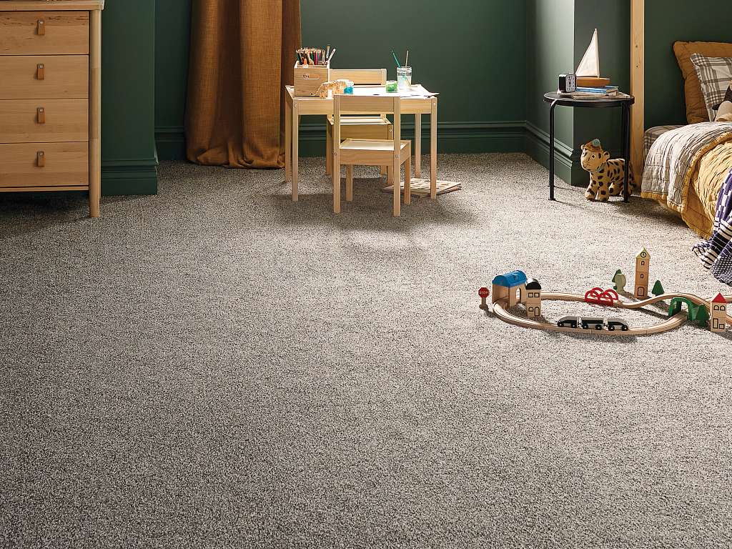 Gold Star Prominence Carpet - Putty Room Scene Image