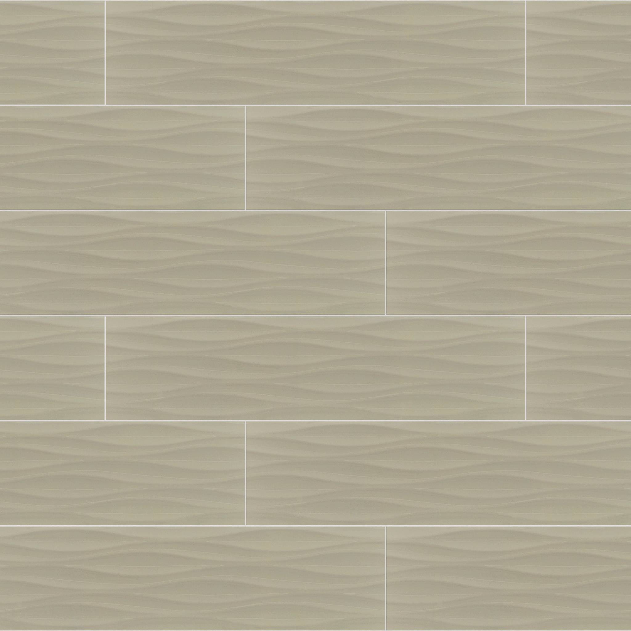 Style Lane Ave Wave 4x16 Tile & Stone - Vanilla Swatch