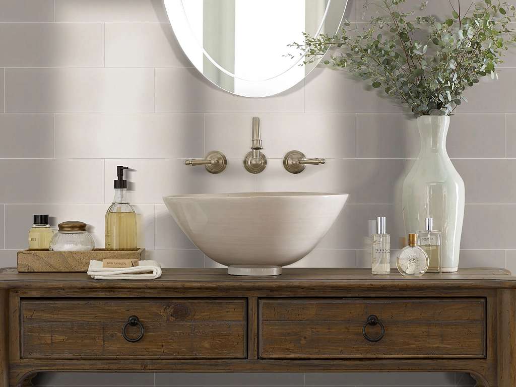 Lane Ave Wave 4x16 Tile & Stone - Safari Room Scene Image