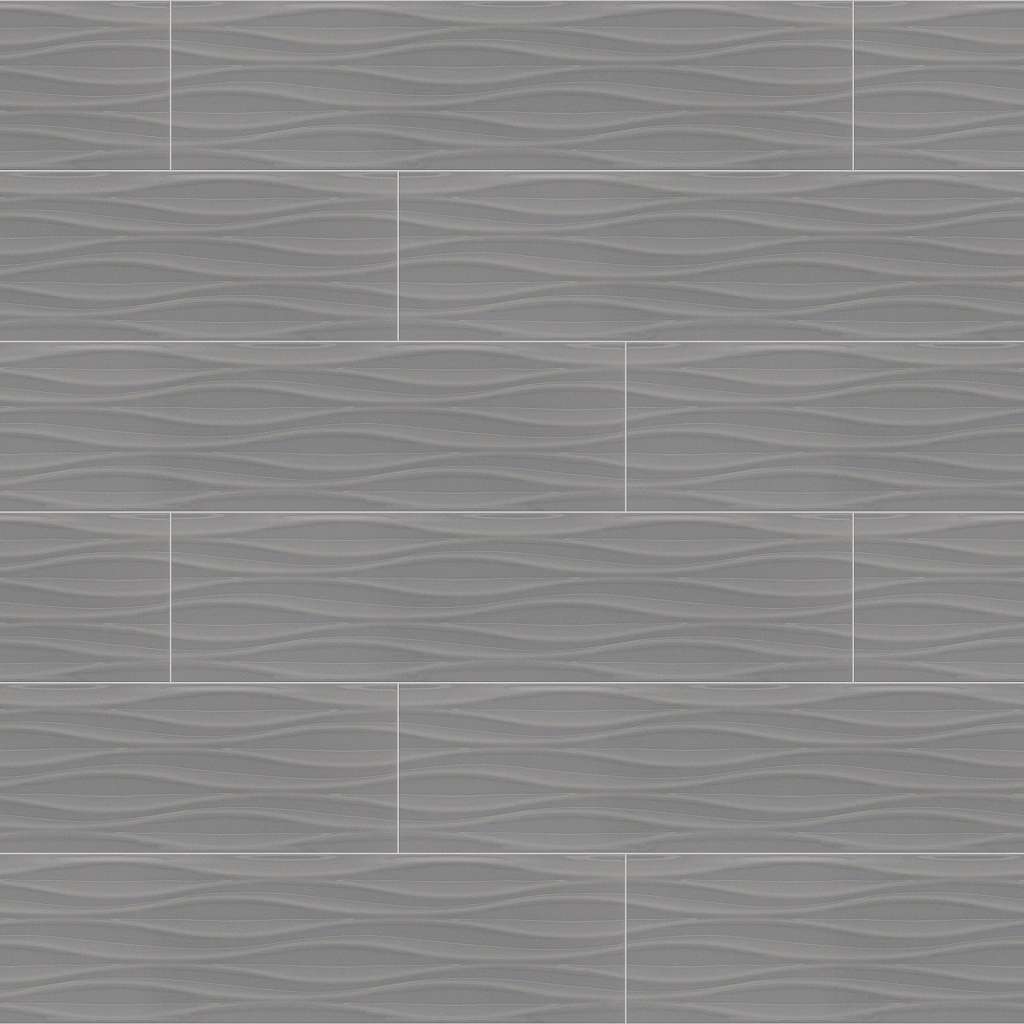 Lane Ave Wave 4x16 Tile & Stone - Storm  Swatch Image 