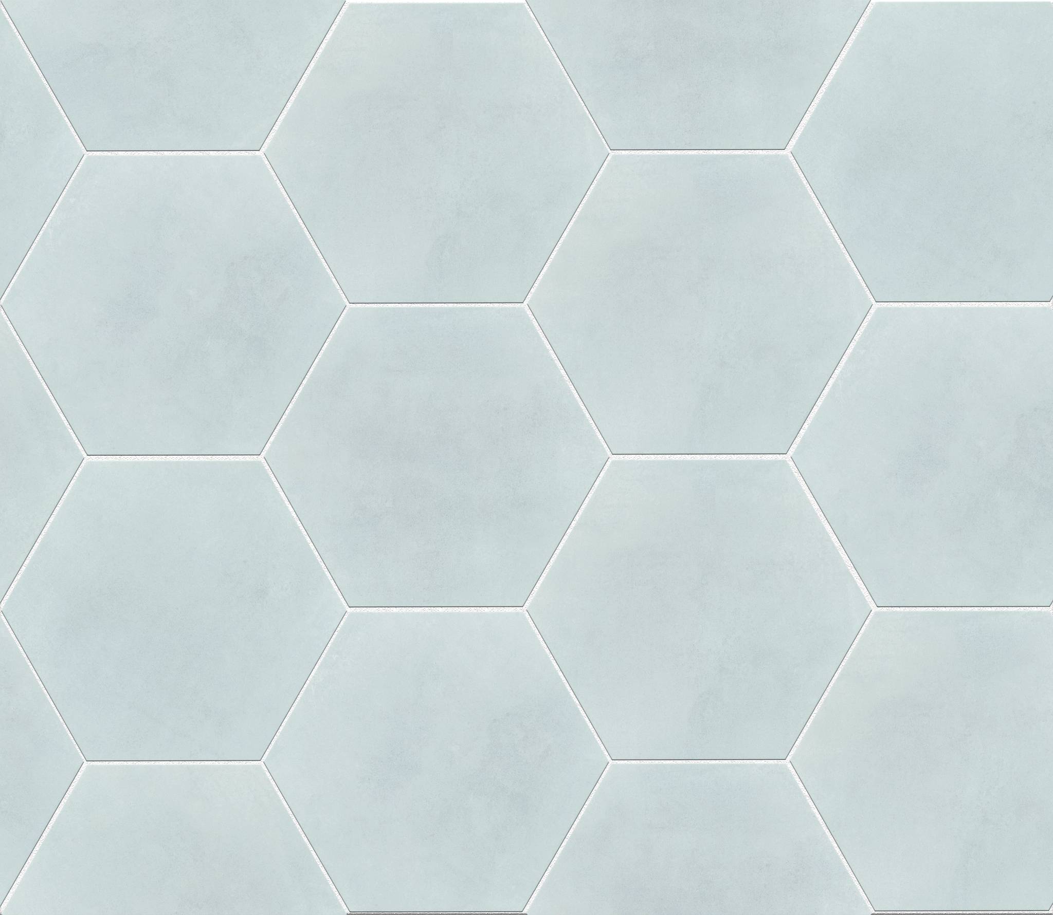 Style Revival Hex Tile & Stone - Tide Swatch