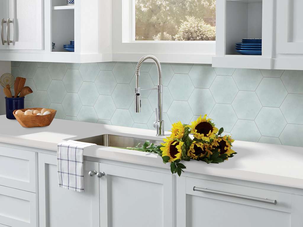 Revival Hex Tile & Stone - Tide Room Scene Image