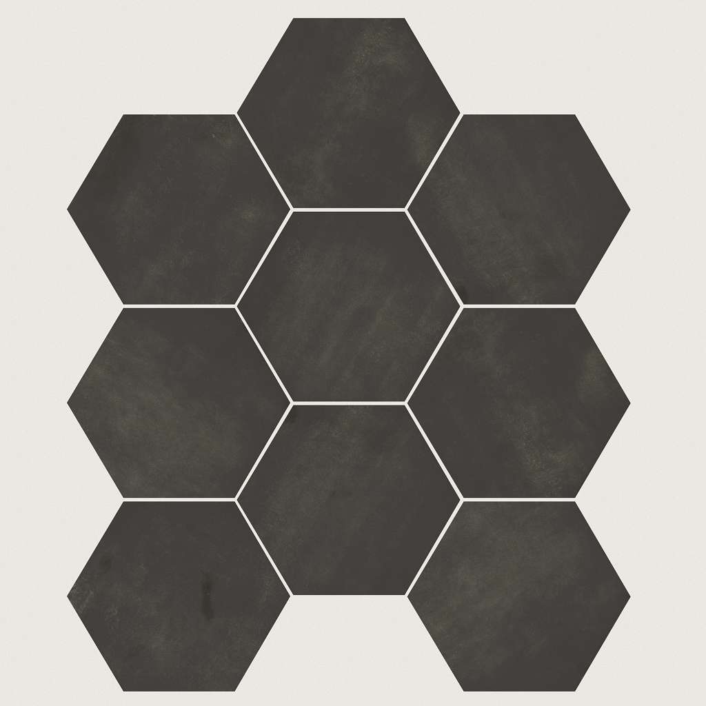 Revival Hex Tile & Stone - Graphite  Swatch Image 