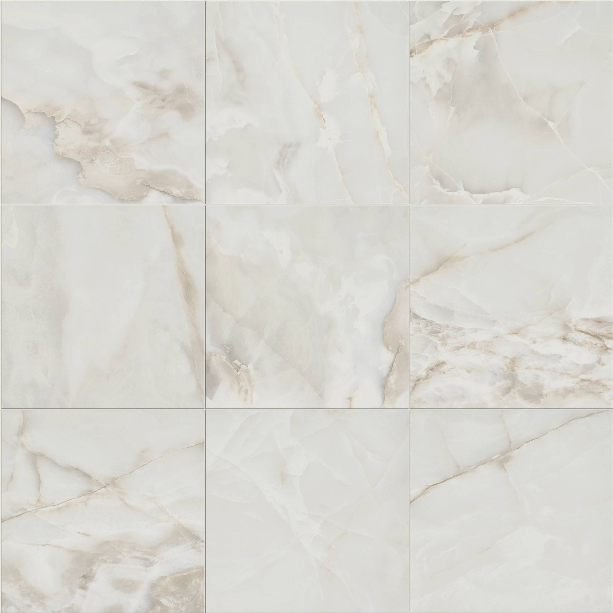 Style Gemstone 24x24 Matte Tile & Stone - White Swatch