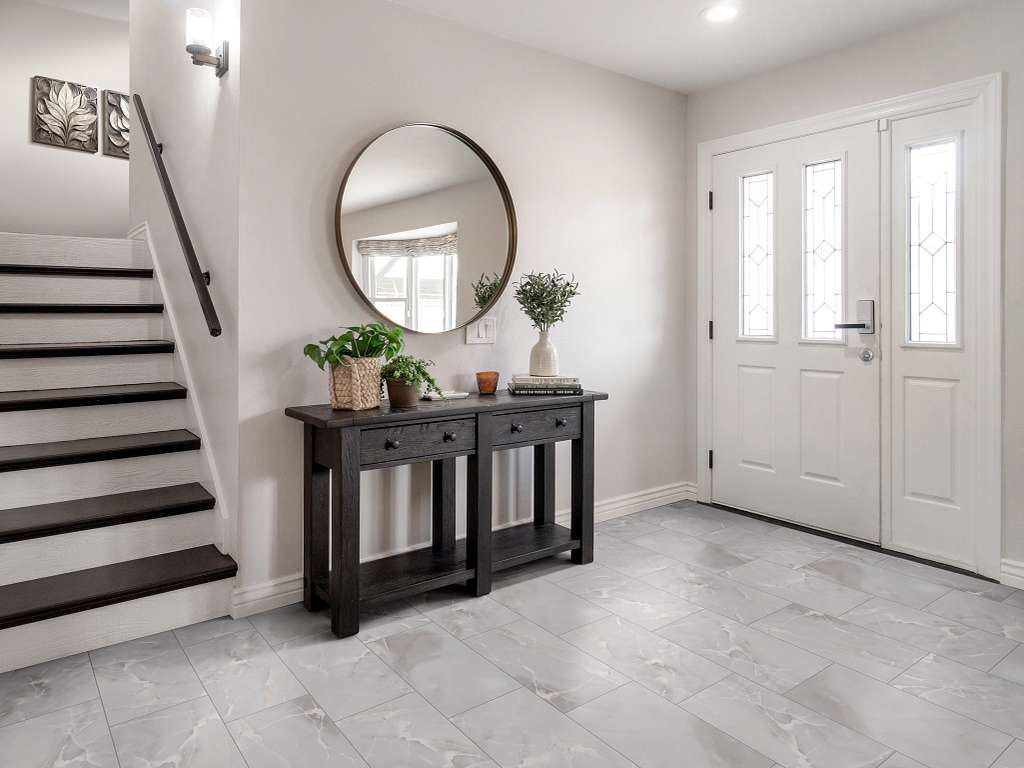 Gemstone 12x24 Matte Tile & Stone - Dark Grey Room Scene Image