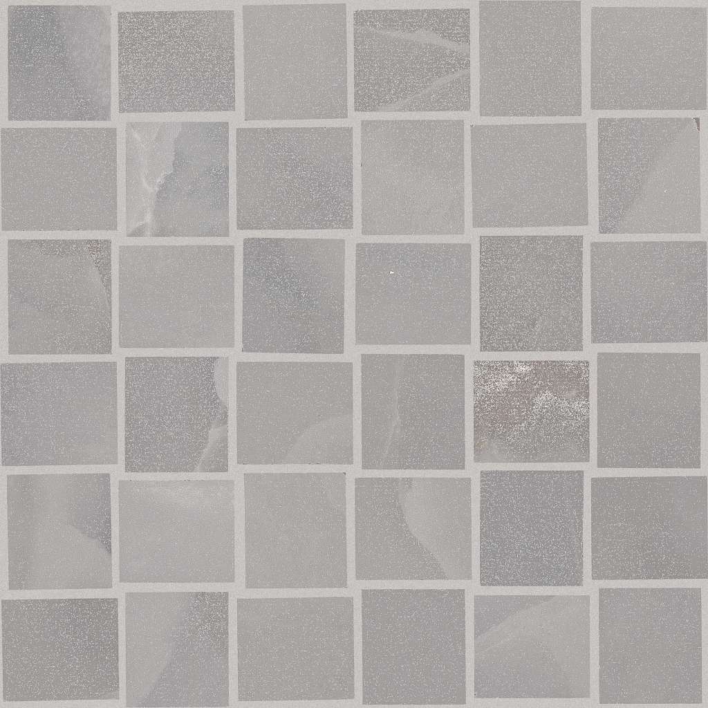 Gemstone Basketweave Mosaic Matte Tile & Stone - Dark Grey  Swatch Image 