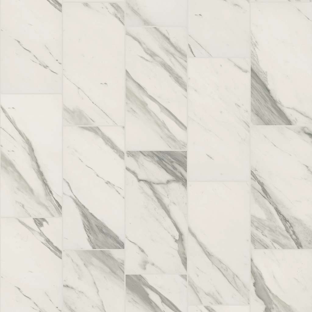 Serene 12x24 Matte Tile & Stone - Bianco Cararra  Swatch Image 