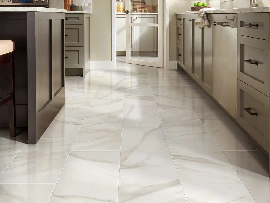 Serene 12x24 Polished Tile & Stone - Bianco Covelano Room Scene Image