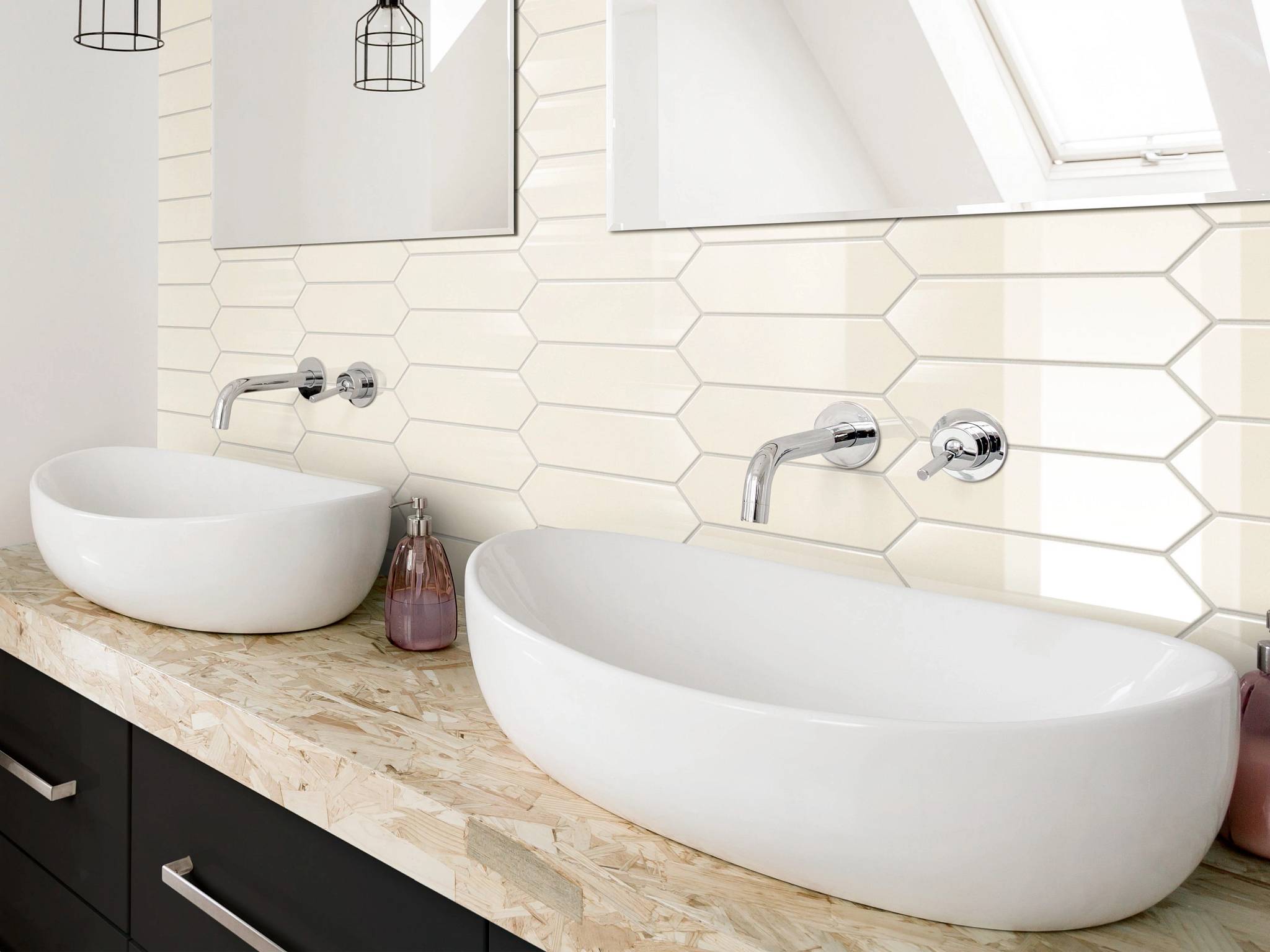 Style - Cutlass 3x12,  Color - CREAM - Room Scene