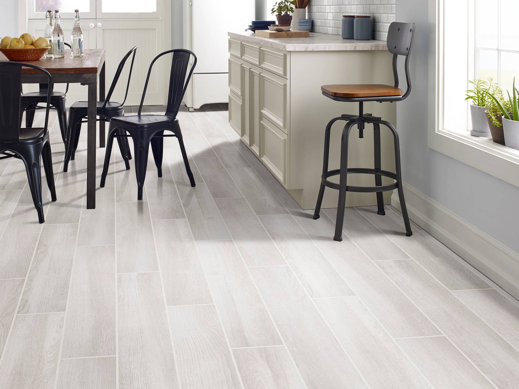 Style - Euphoria 6x36,  Color - WHITEWASH - Room Scene