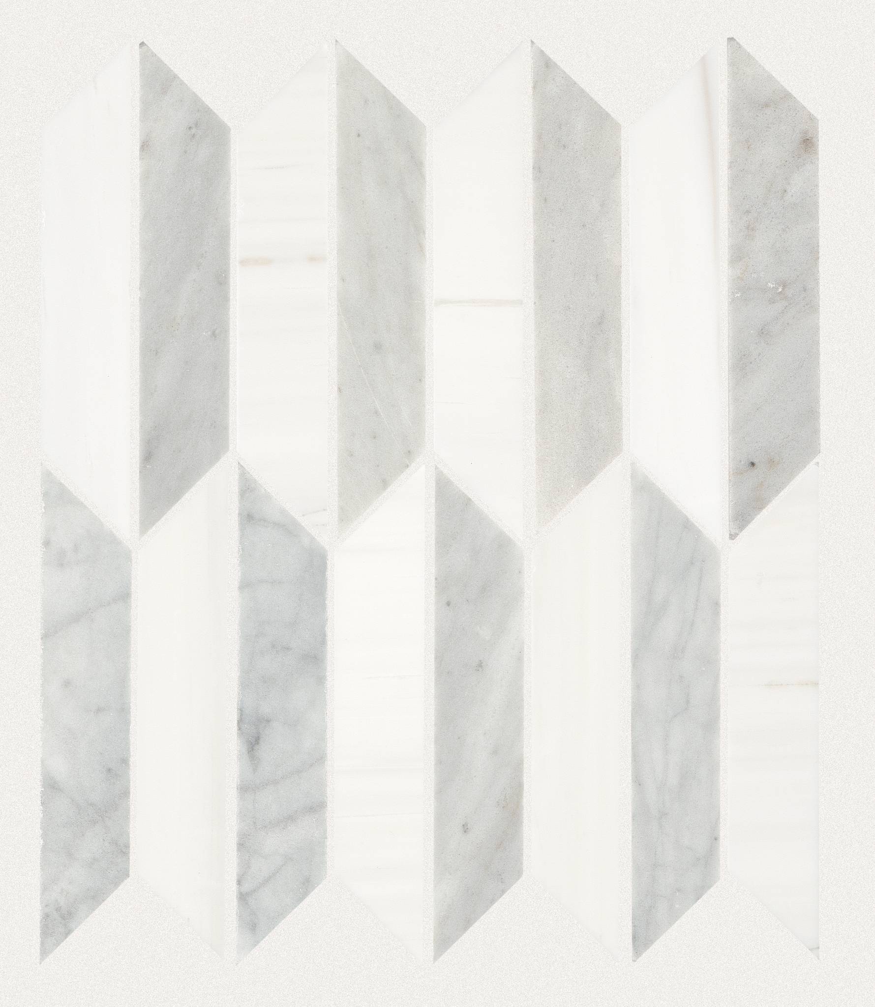 Style Boca Duo Tile & Stone - Carrara Swatch