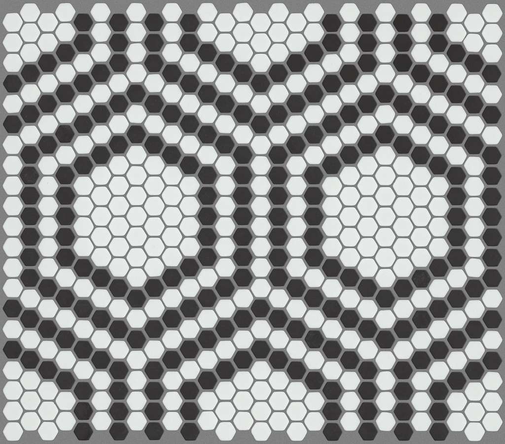 Retro Apiary Tile & Stone - Black  Swatch Image 