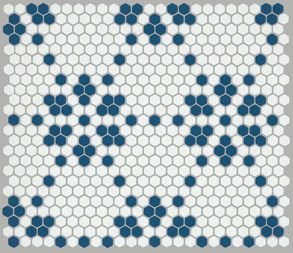 Retro Vintage Tile & Stone - Indigo  Swatch Image 