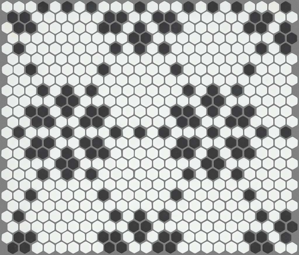 Retro Vintage Tile & Stone - Black  Swatch Image 