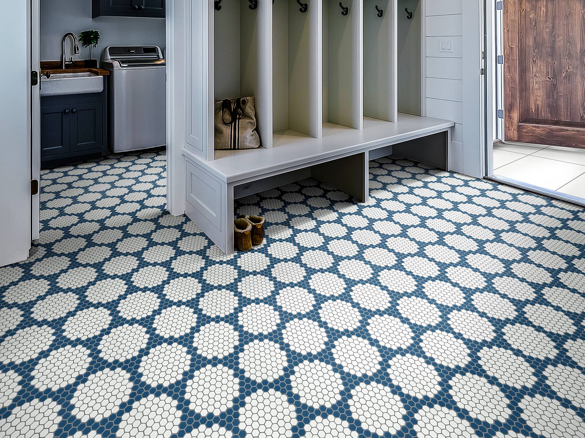 Style - Retro Colony,  Color - INDIGO - Room Scene