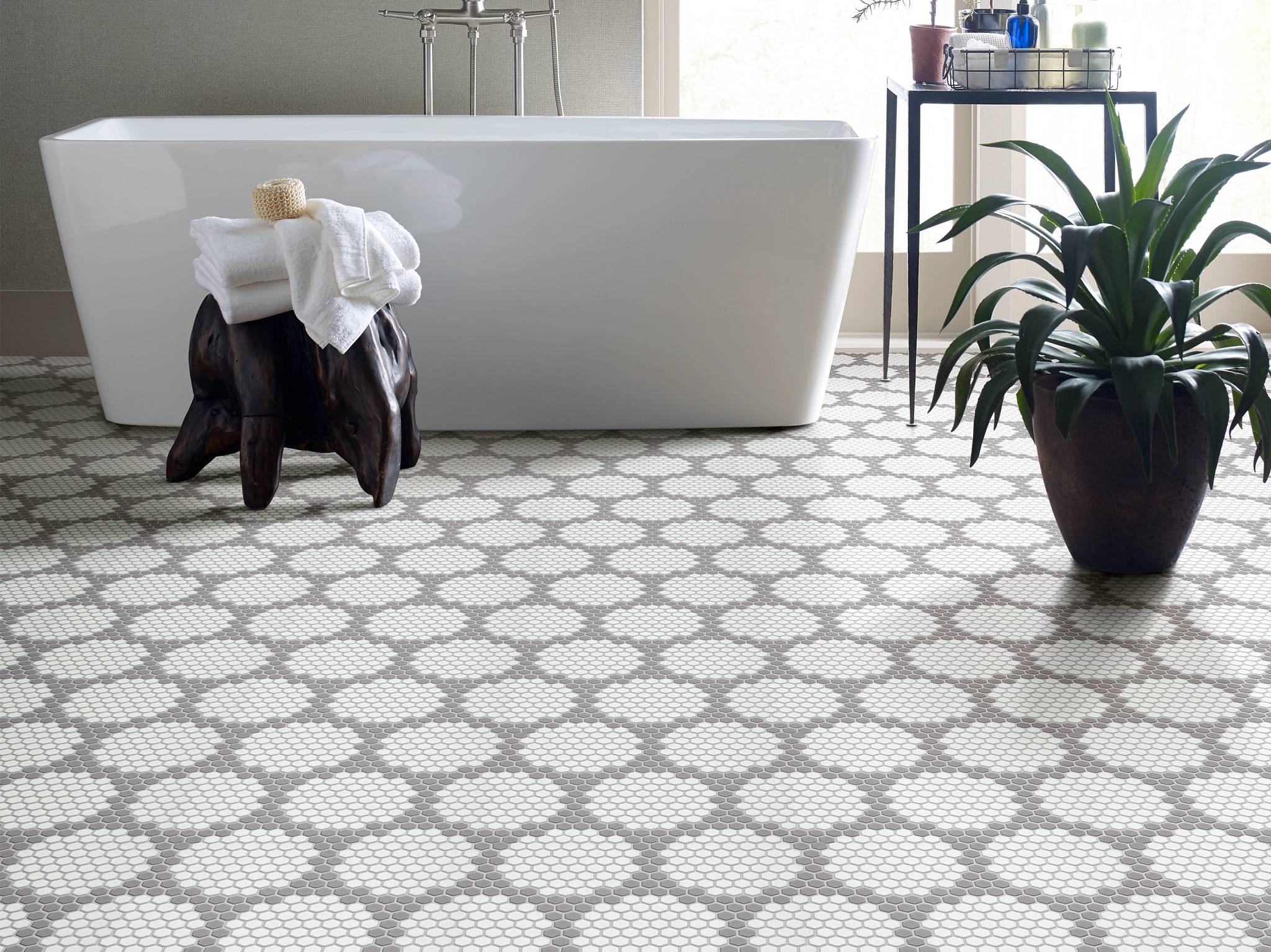Style - Retro Colony,  Color - GREY - Room Scene