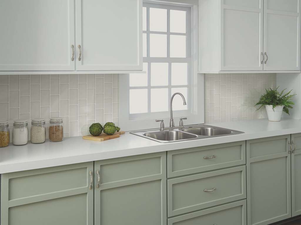 Grandeur 3x6 Gloss Tile & Stone - Sage Room Scene Image