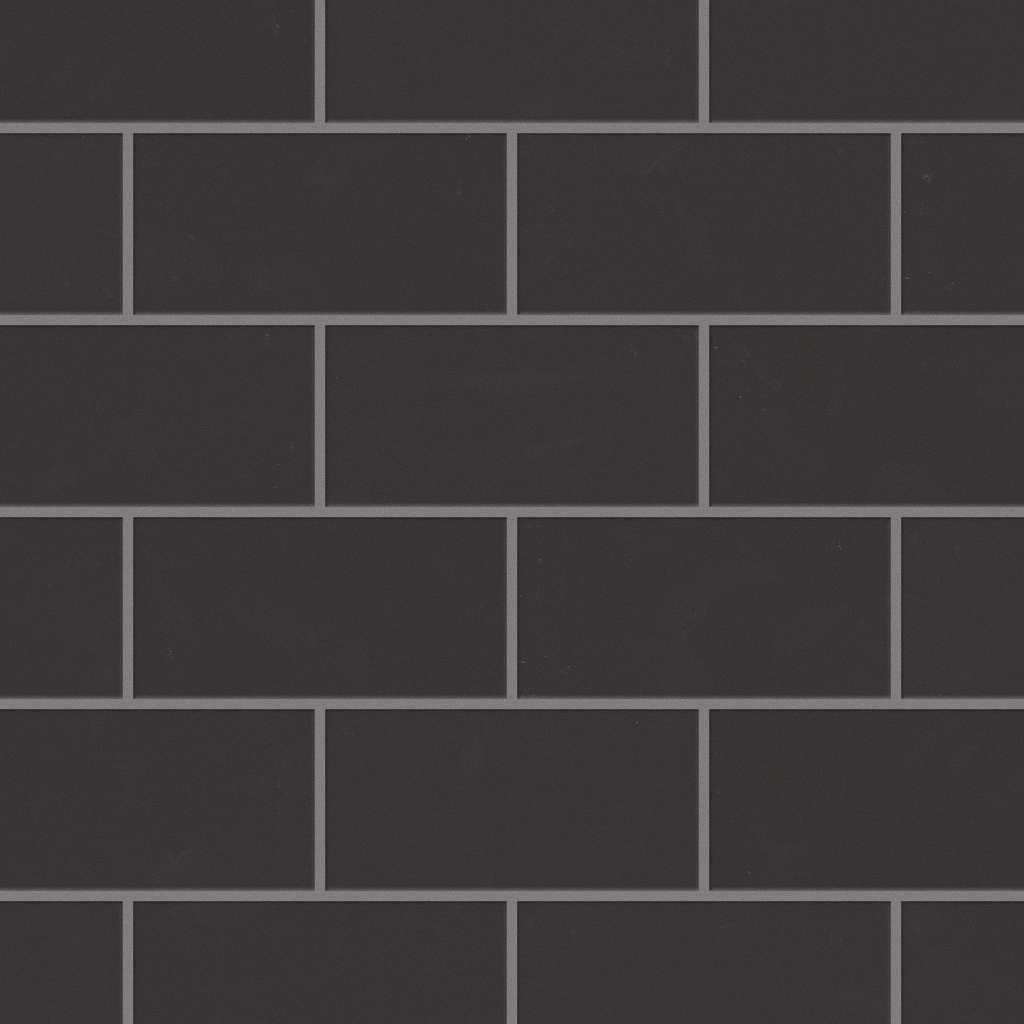 Grandeur 3x6 Gloss Tile & Stone - Carbon  Swatch Image 