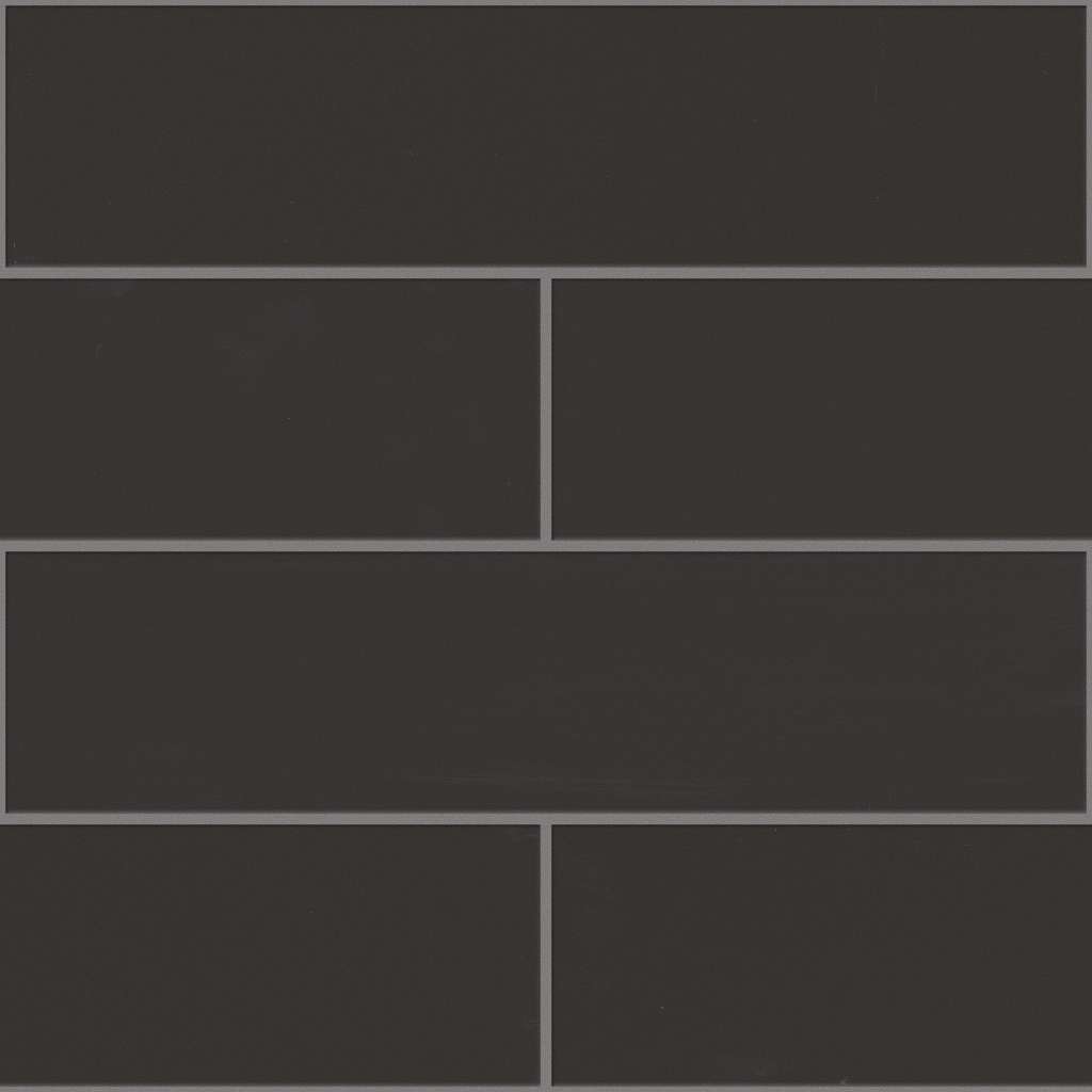 Grandeur 4x16 Gloss Tile & Stone - Carbon  Swatch Image 
