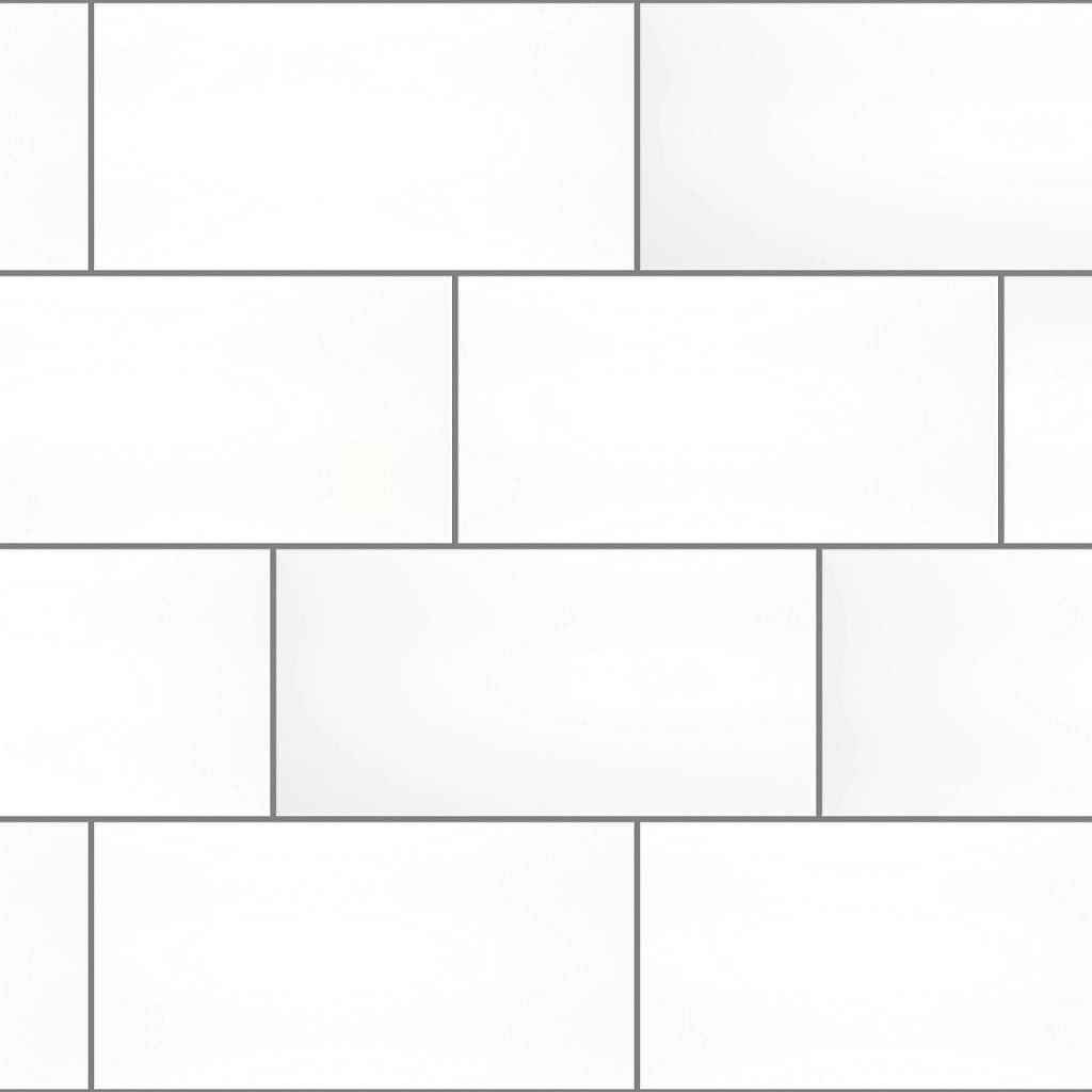 Grandeur 8x16 Gloss Tile & Stone - White  Swatch Image 