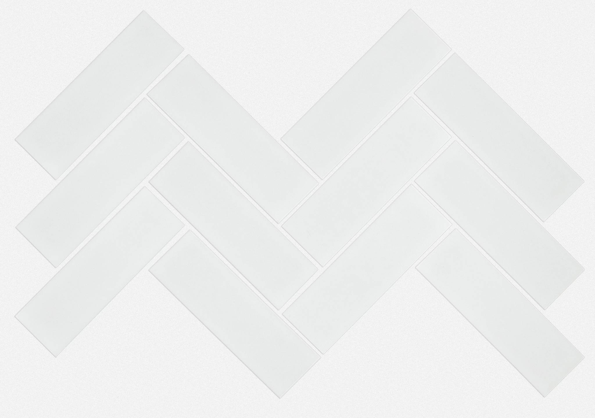 Style Grandeur Herringbone Gloss Tile & Stone - White Swatch