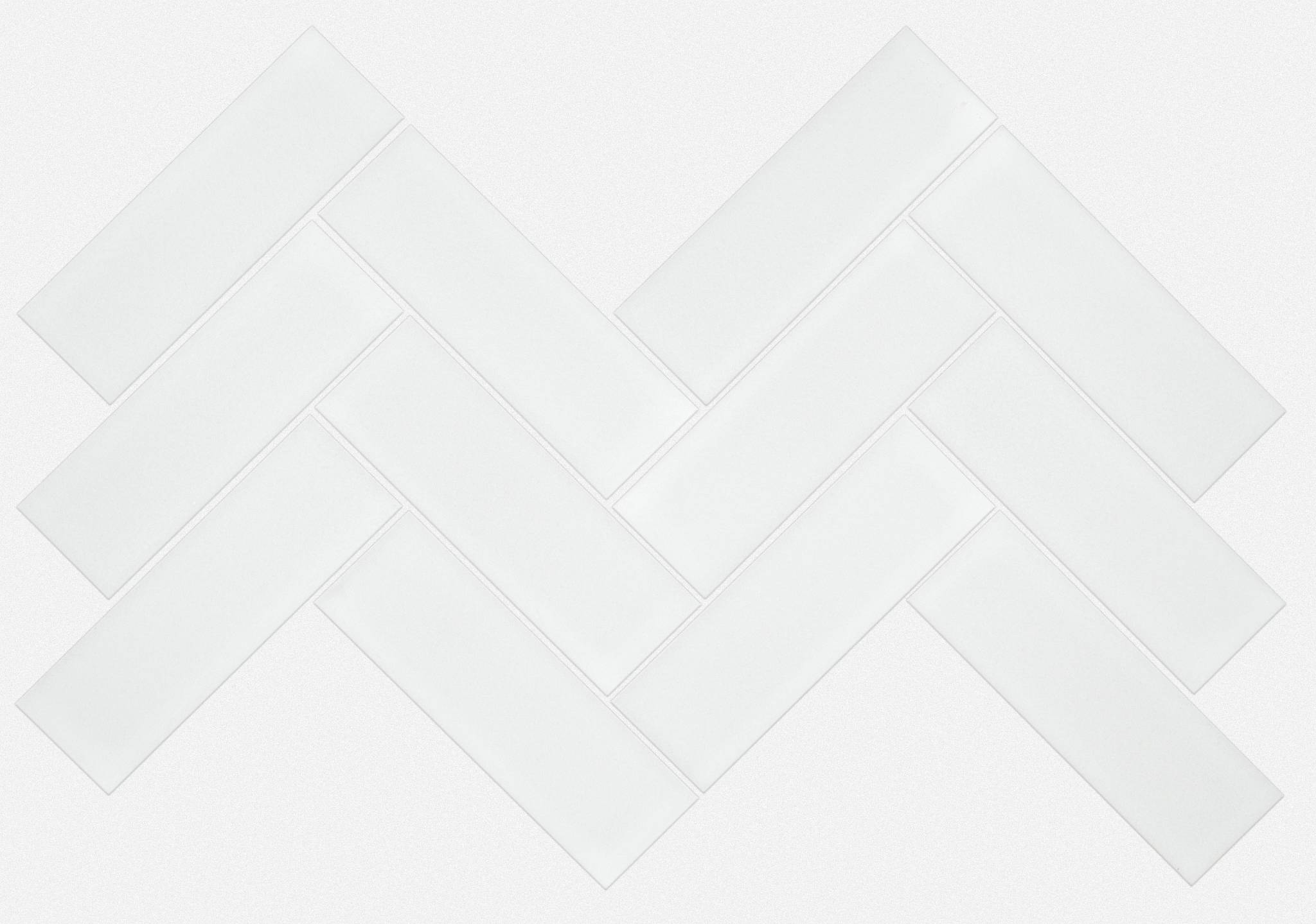 Style Grandeur Herringbone Matte Tile & Stone - White Swatch