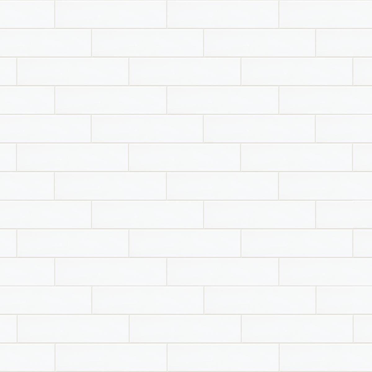 Style Grandeur 4x16 Matte Tile & Stone - White Swatch