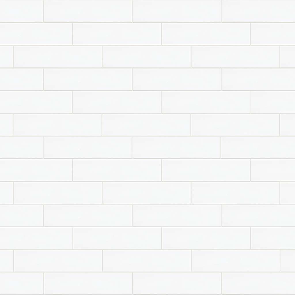 Grandeur 4x16 Matte Tile & Stone - White  Swatch Image 