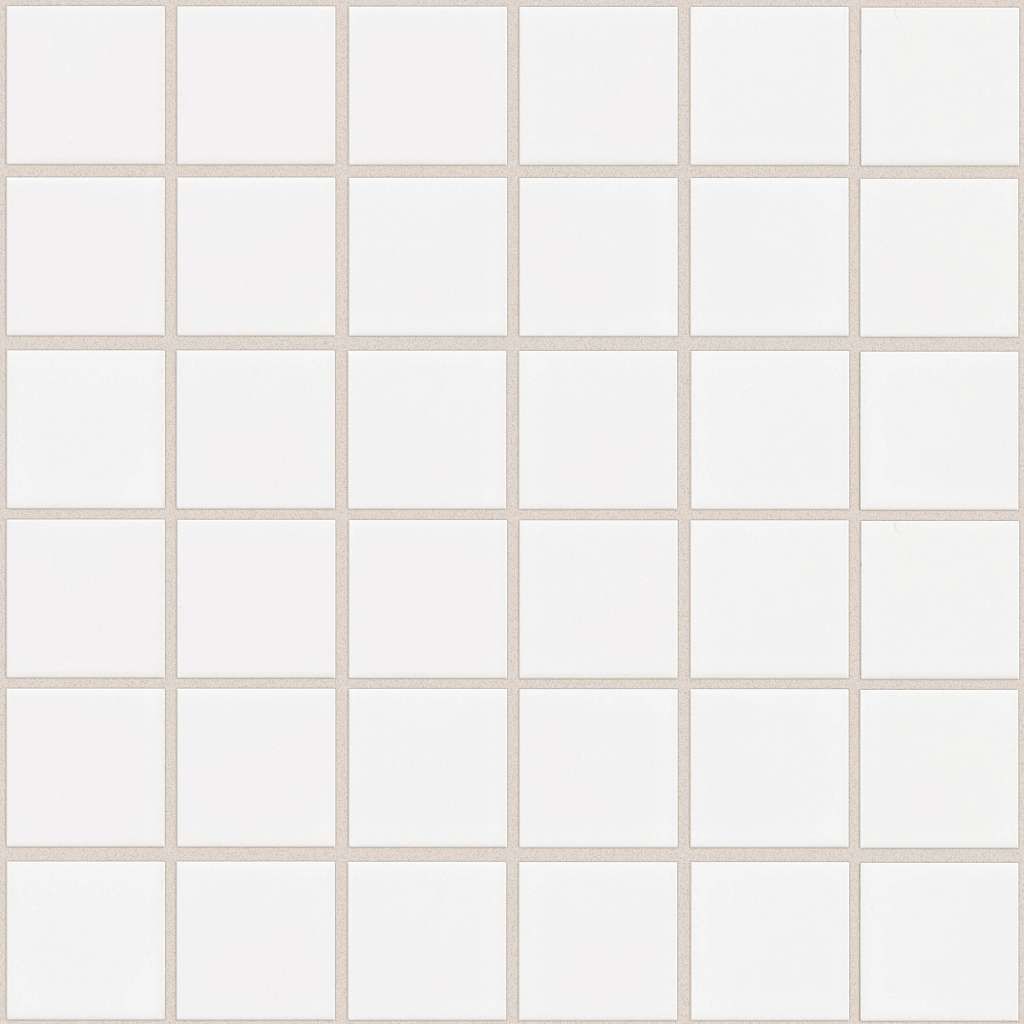Grandeur Mosaic 2x2 Matte Tile & Stone - White  Swatch Image 