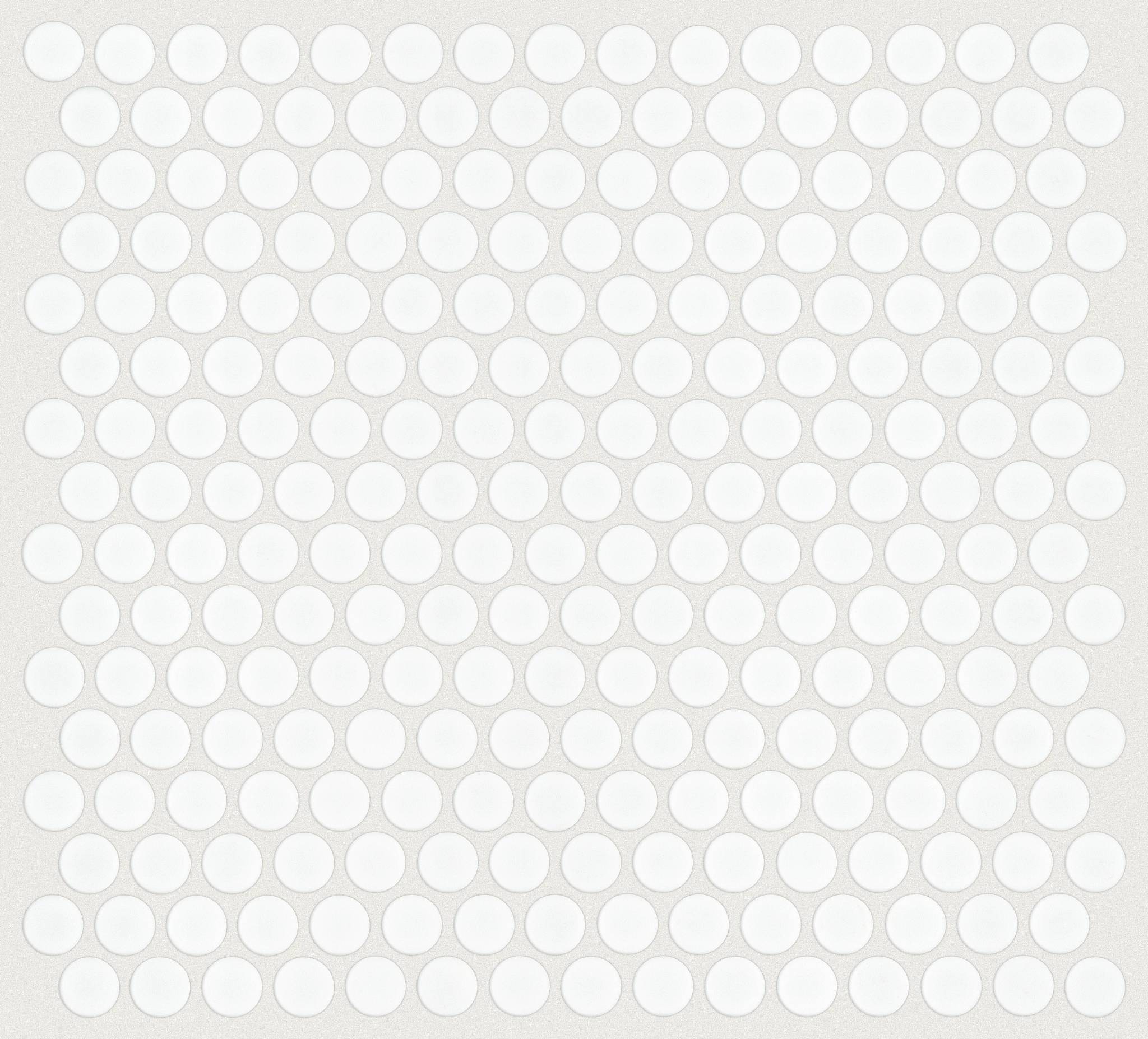 Style Grandeur Penny Matte Tile & Stone - White Swatch