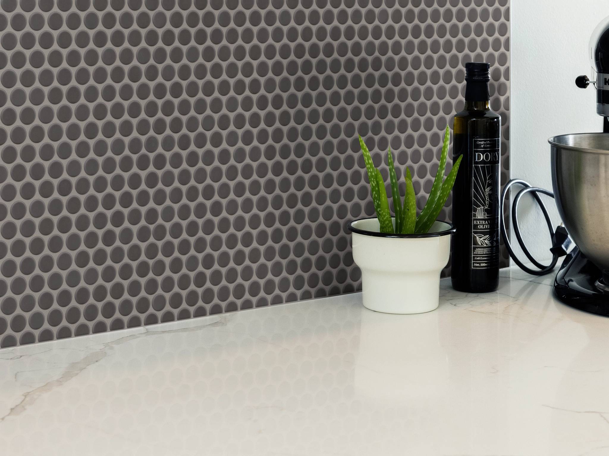 Style - Grandeur Penny Matte,  Color - CARBON - Room Scene