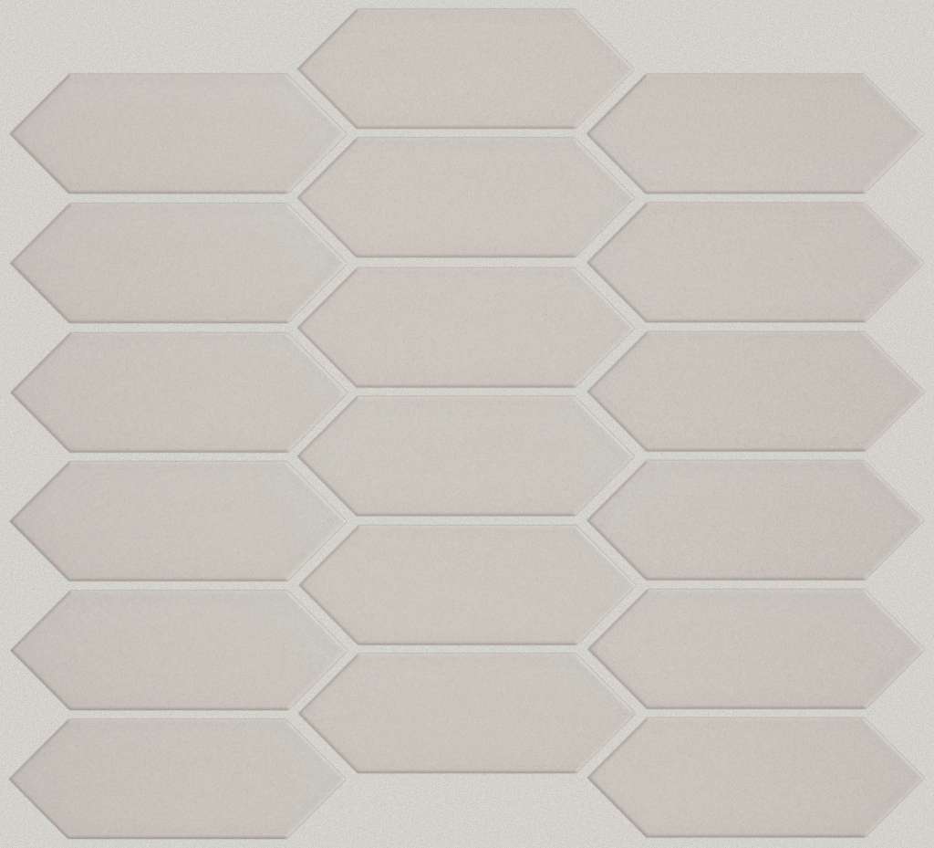 Grandeur Picket Matte Tile & Stone - Warm Grey  Swatch Image 