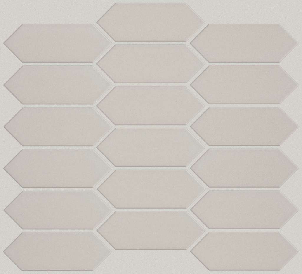 Grandeur Picket Matte Tile & Stone - Warm Grey  Swatch Image 