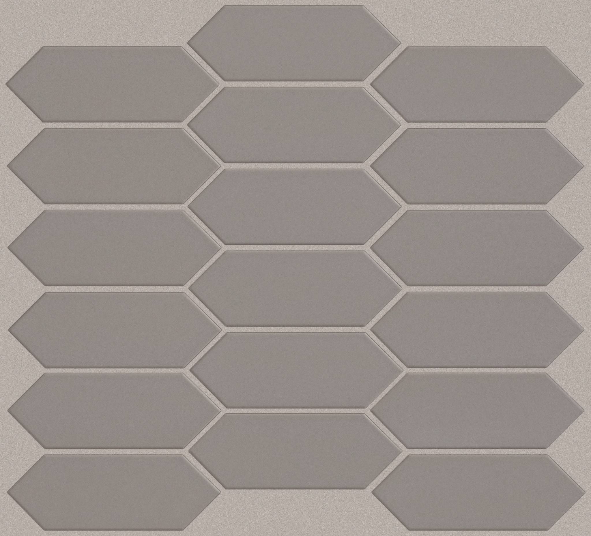 Style Grandeur Picket Matte Tile & Stone - Taupe Swatch