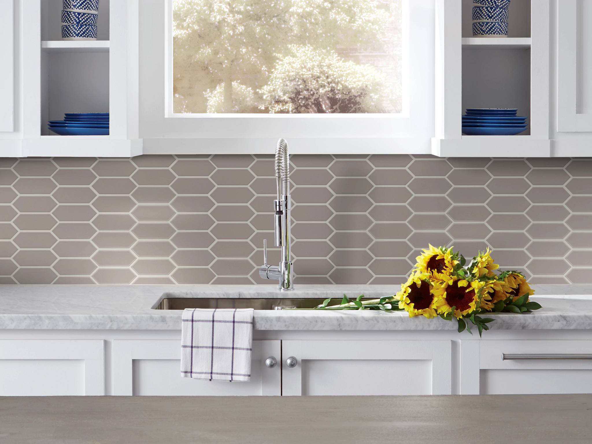 Style - Grandeur Picket Matte,  Color - TAUPE - Room Scene