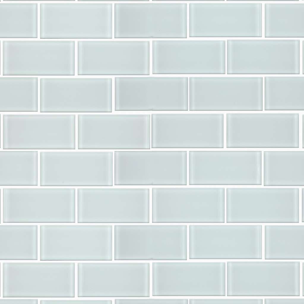 Ascendant 2x4 Mosaic Tile & Stone - Serene White  Swatch Image 