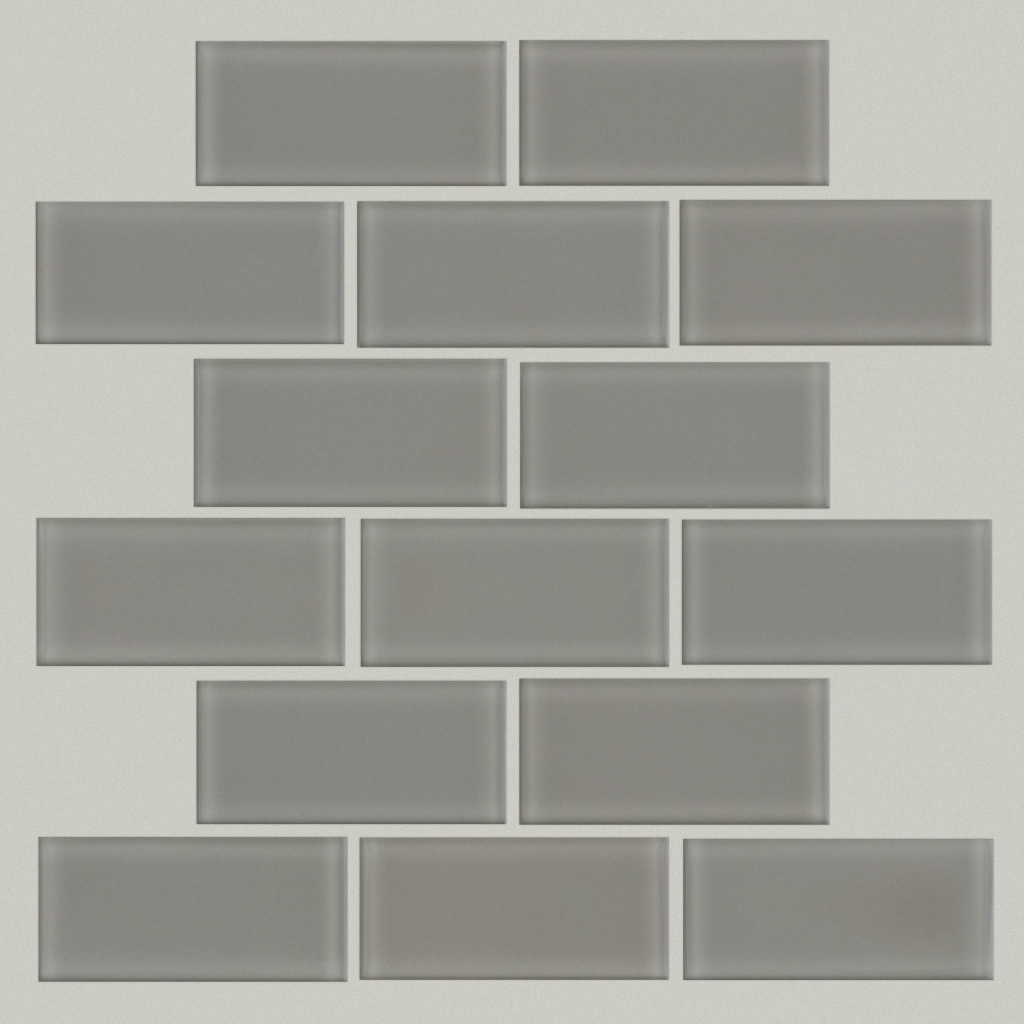 Style Ascendant 2x4 Mosaic Tile & Stone - Refined Grey Swatch