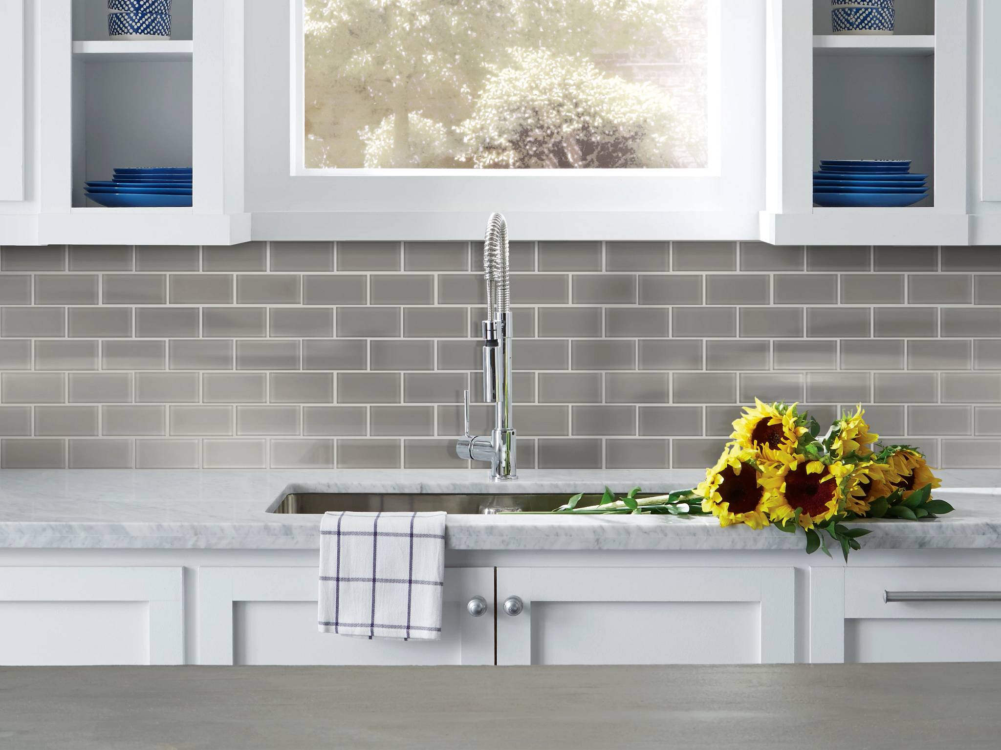 Style - Ascendant 2x4 Mosaic,  Color - REFINED GREY - Room Scene