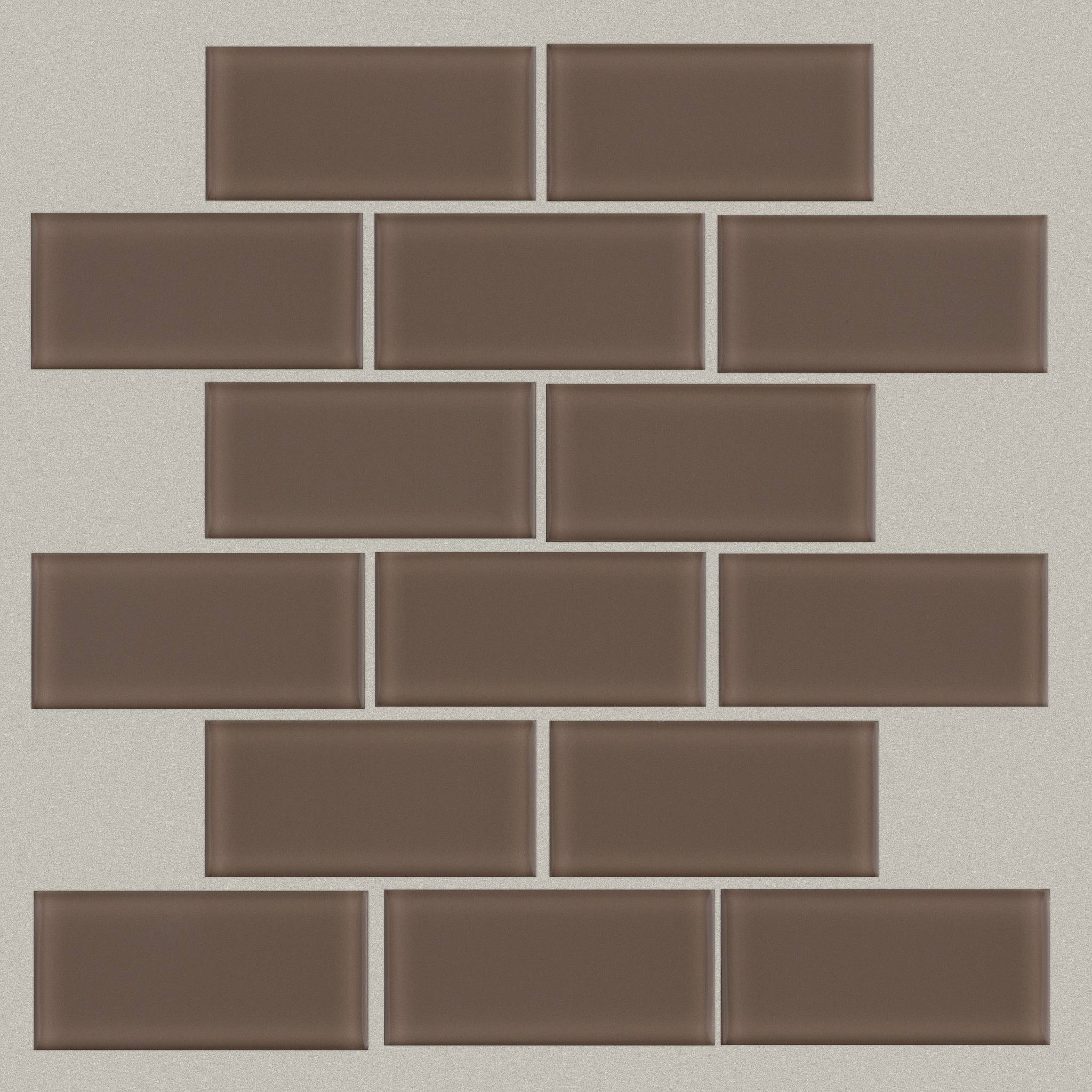 Style Ascendant 2x4 Mosaic Tile & Stone - Balanced Taupe Swatch