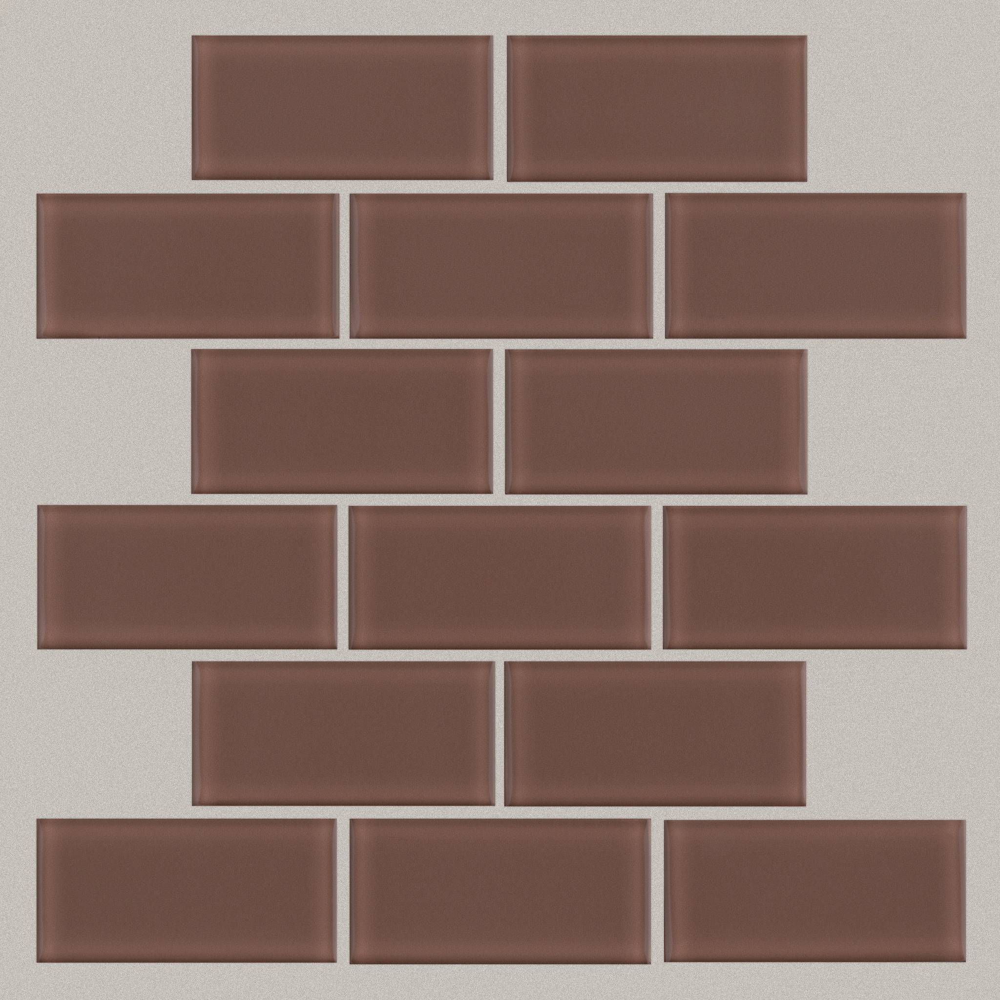 Style Ascendant 2x4 Mosaic Tile & Stone - Timeworn Terracotta Swatch