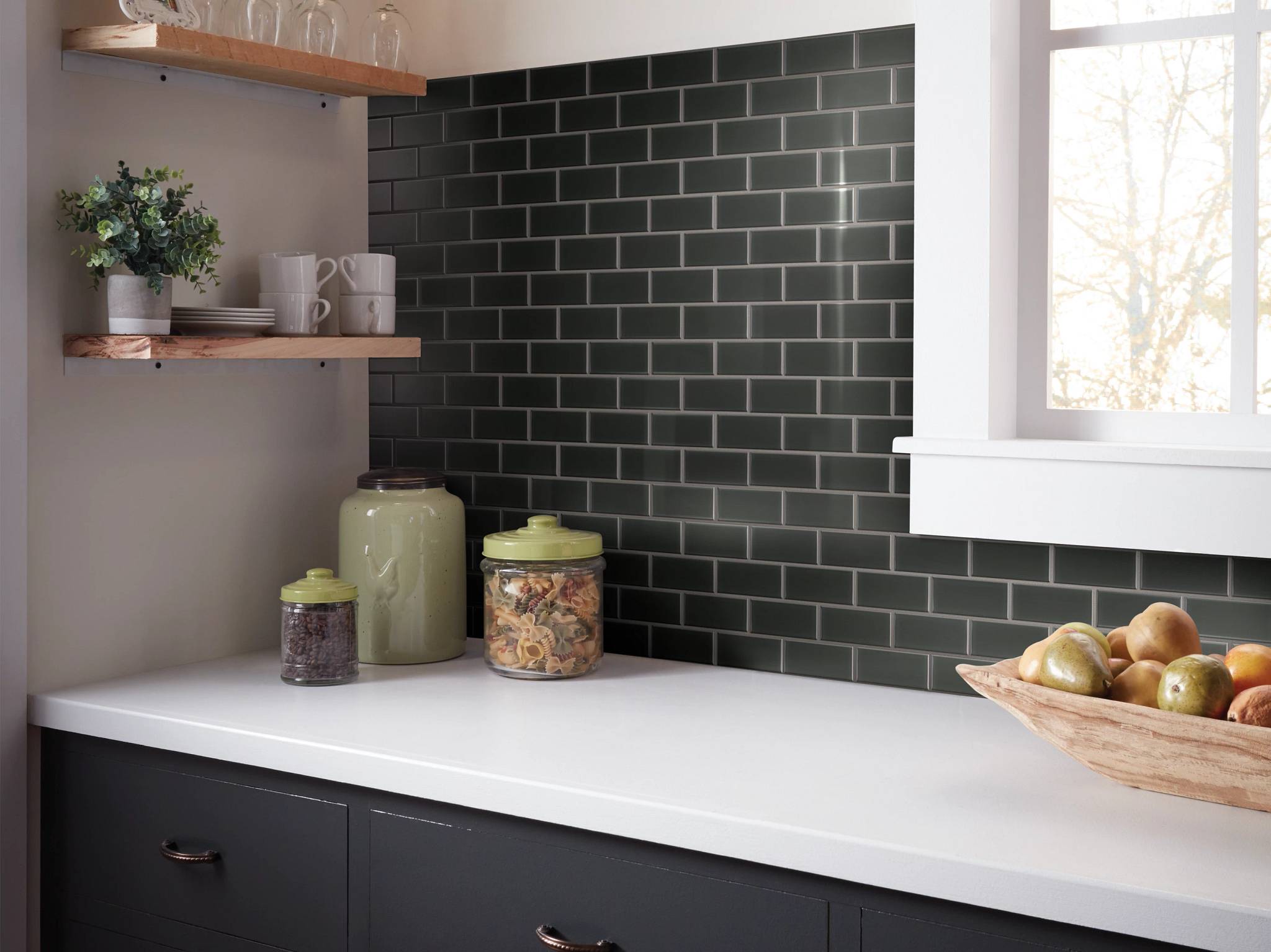 Style - Ascendant 2x4 Mosaic,  Color - ABYSS - Room Scene