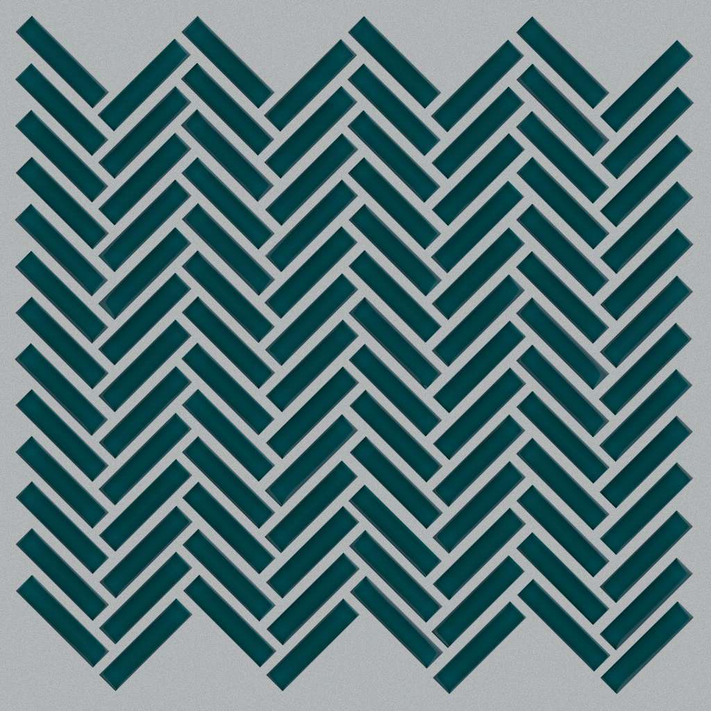 Ascendant Herringbone Tile & Stone - Viridian  Swatch Image 