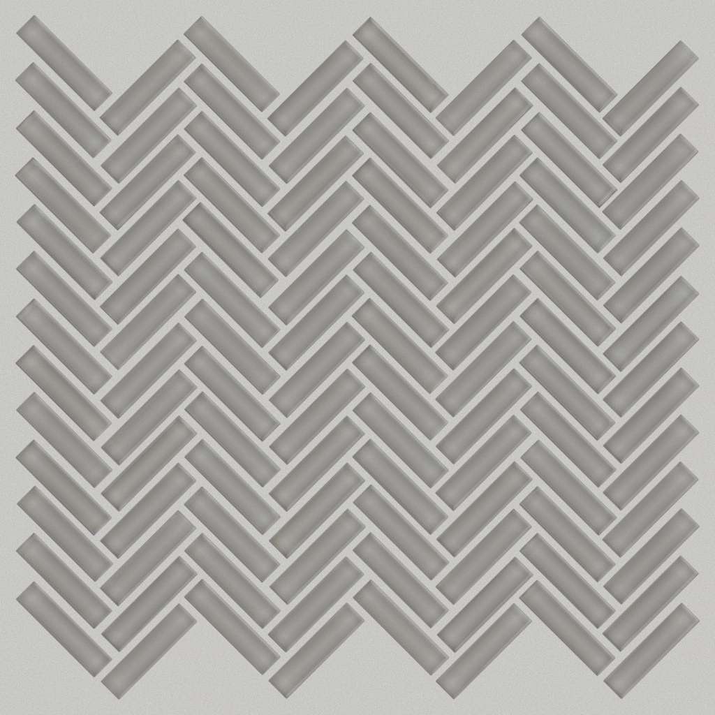 Ascendant Herringbone Tile & Stone - Refined Grey  Swatch Image 