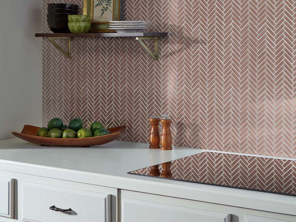 Ascendant Herringbone Tile & Stone - Timeworn Terrac Room Scene Image