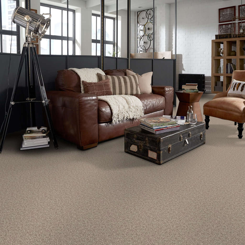 Venture Solid Carpet - Soft Taupe Gallery Image 4