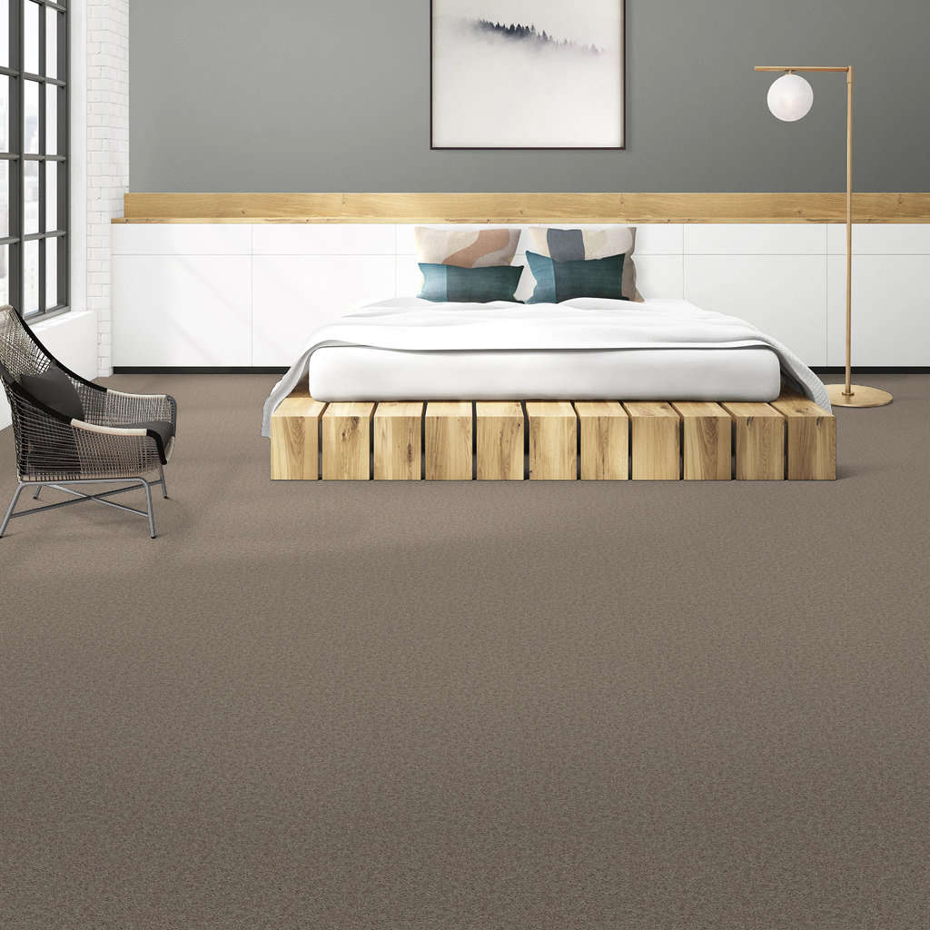 Venture Solid Carpet - Soft Taupe Gallery Image 2
